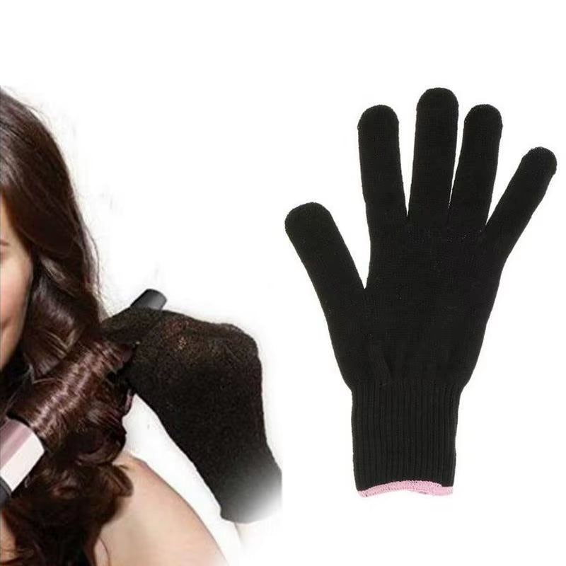 1 Pair Professional Heat Resistant Glove Hair Styling Tool for Curling Straight Flat Iron Heat Glove for Curling Iron