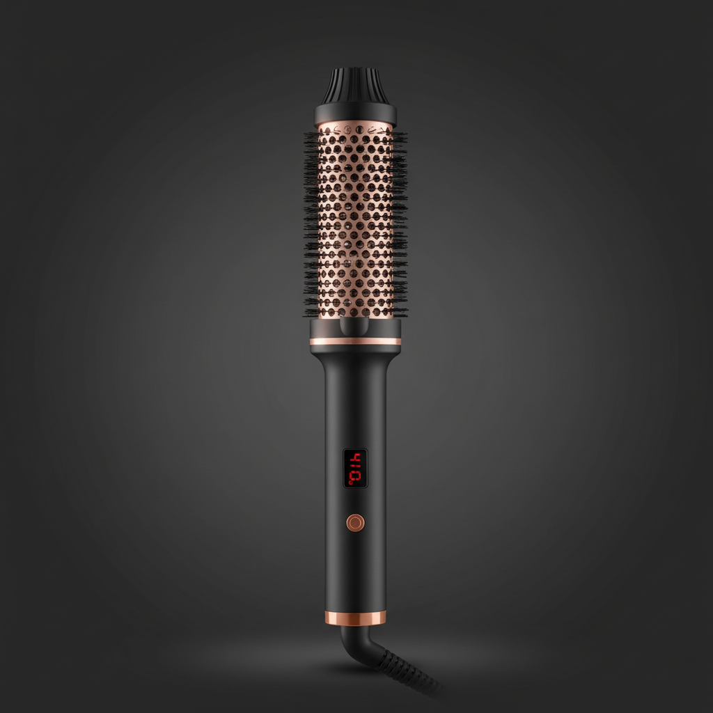 1.5 Inch Hair Curling Iron Brush