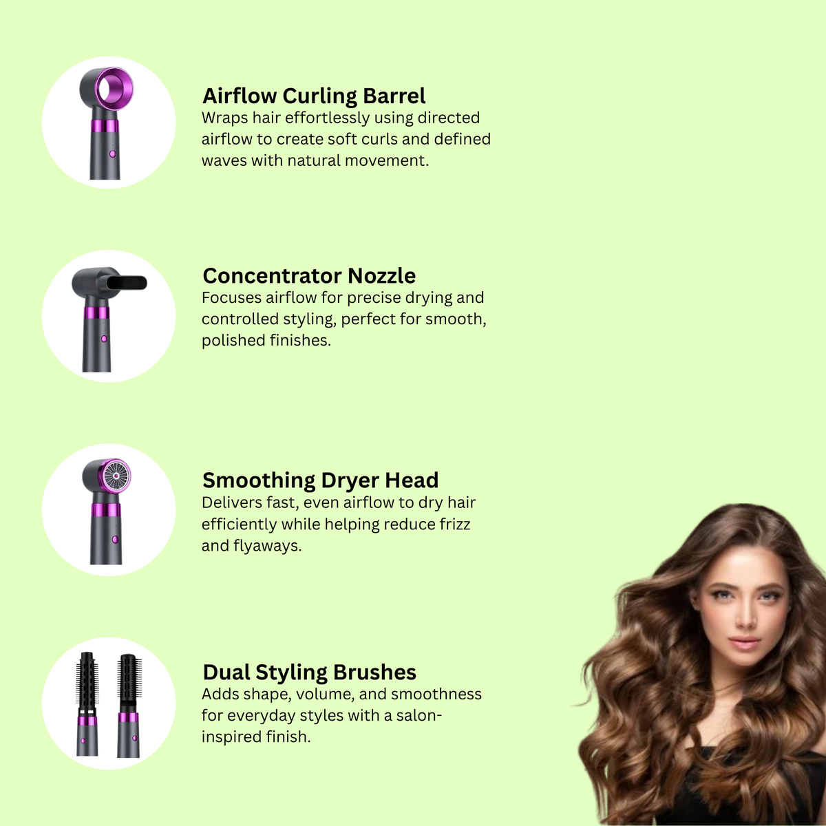 Qerva Allure Styler : 5-in-1 Air Styling Tool